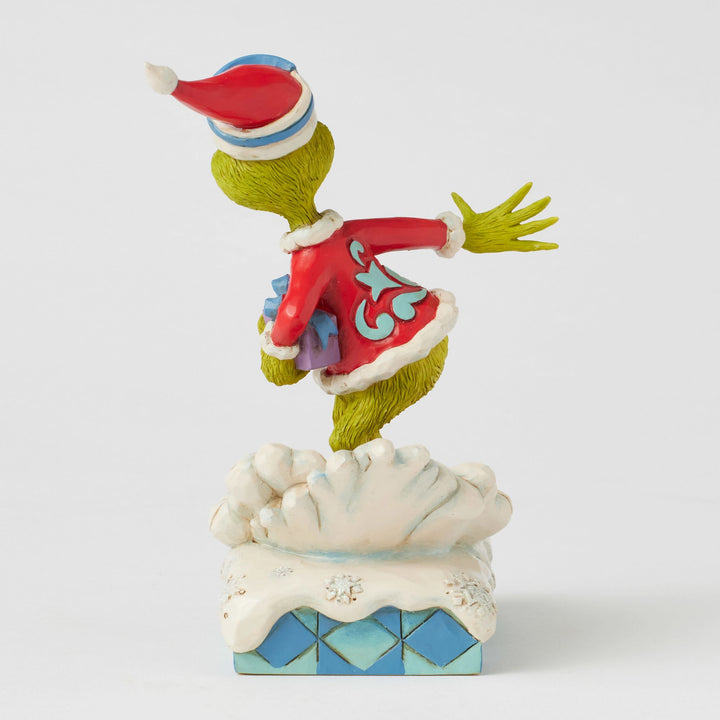 The Grinch Snowboarding Figurine - The Grinch by Jim Shore