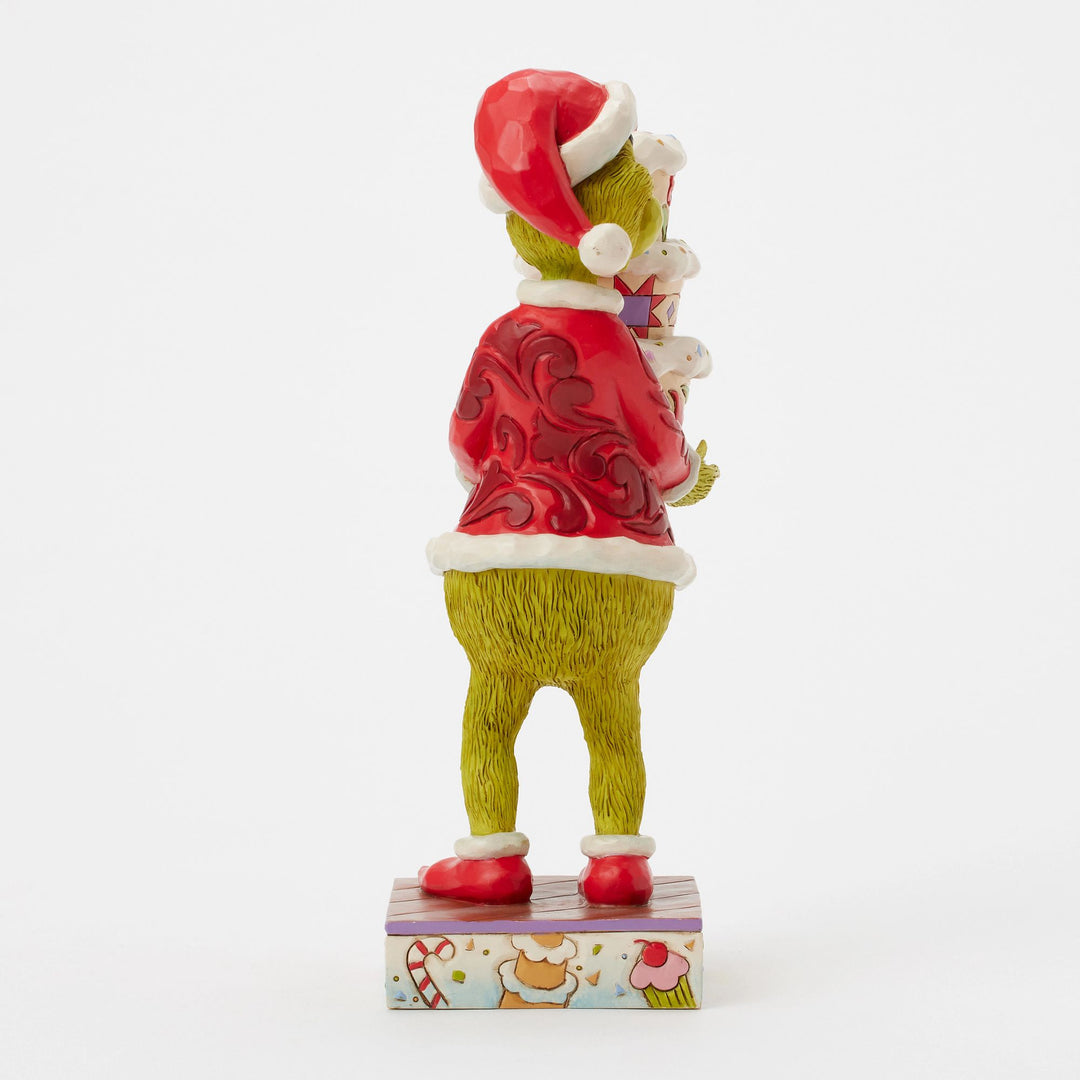 The Grinch with a Grinchy Cake Figurine - The Grinch by Jim Shore