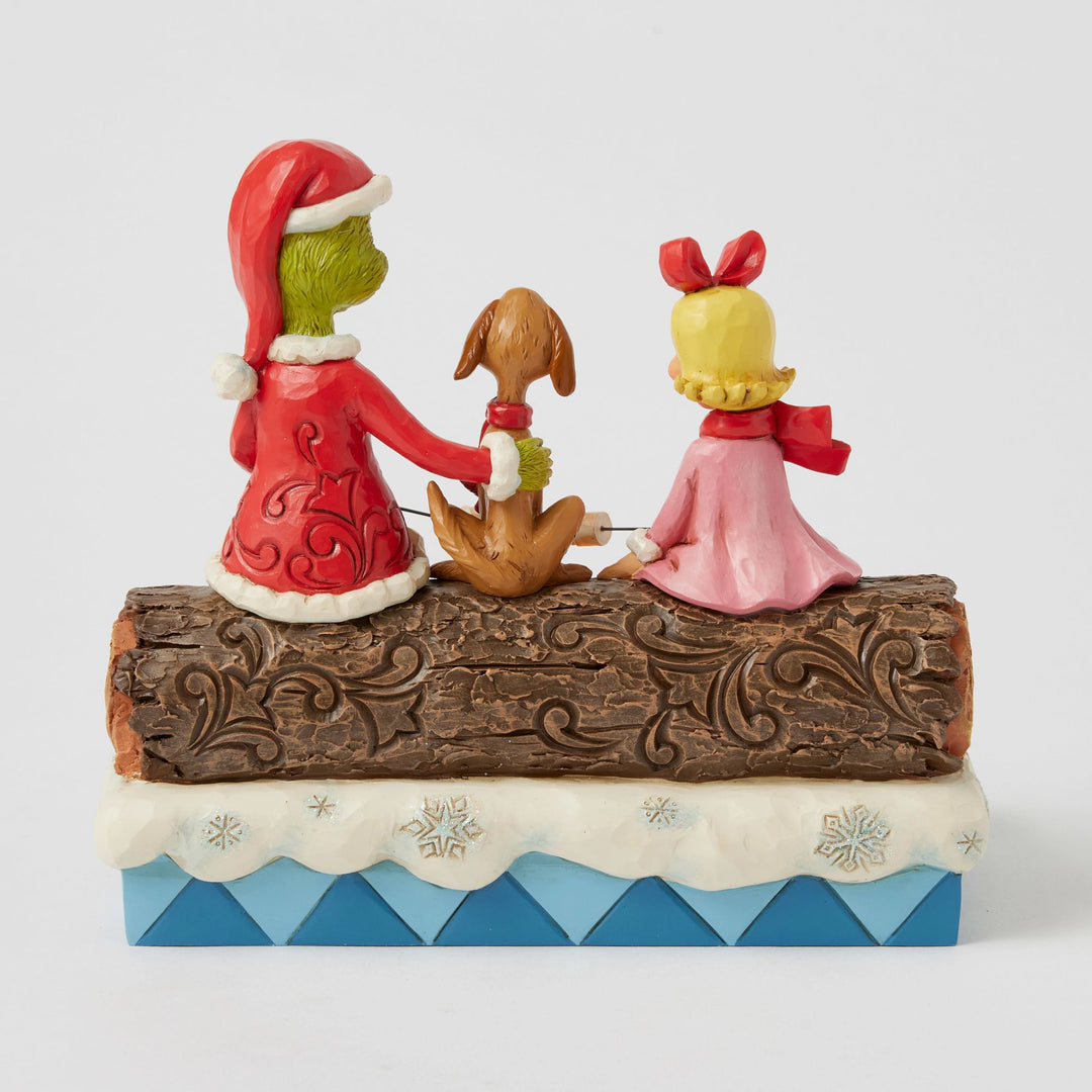 Grinch, Cindy-Lou and Max Roasting Marshmallows LED Figurine