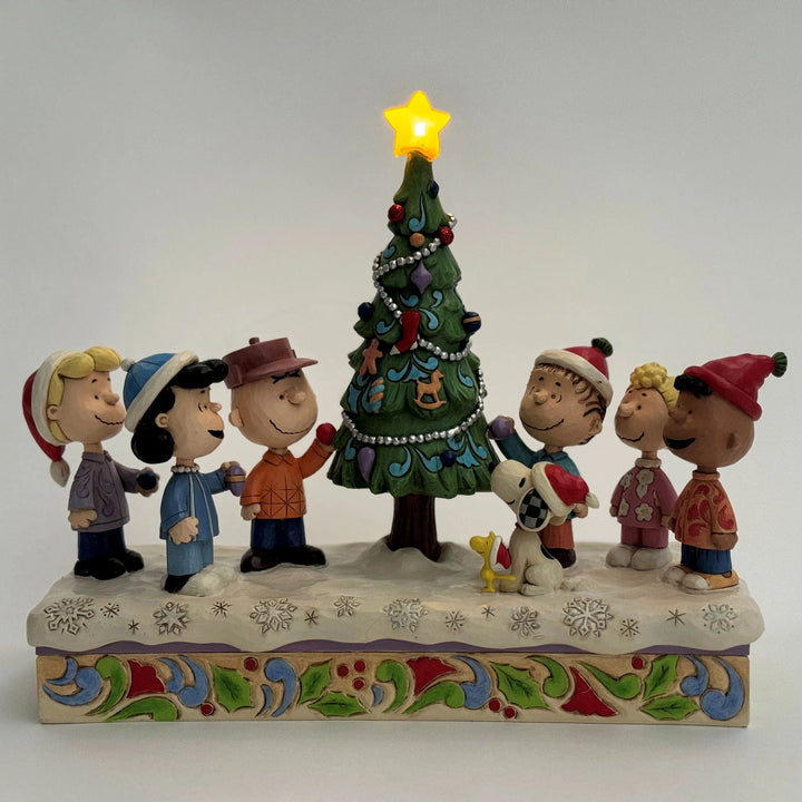 O Christmas Tree (Charlie Brown & Friends LED Musical Christmas) - Peanuts by Jim Shore