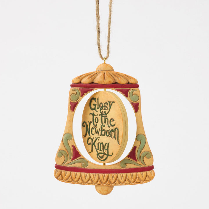 Rotating Holy Family in Bell Hanging Ornament