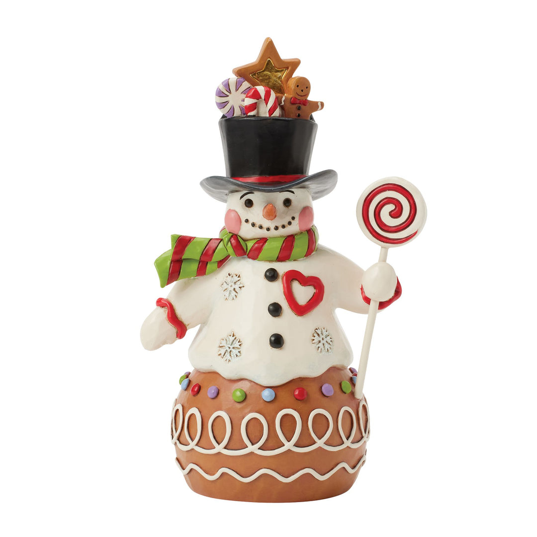 Gingerbread Snowman with Sweetie Hat - Heartwood Creek by Jim Shore