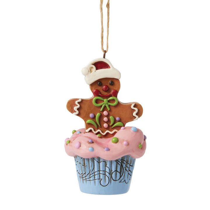 Gingerbread Cupcake Hanging Ornament - Heartwood Creek by Jim Shore