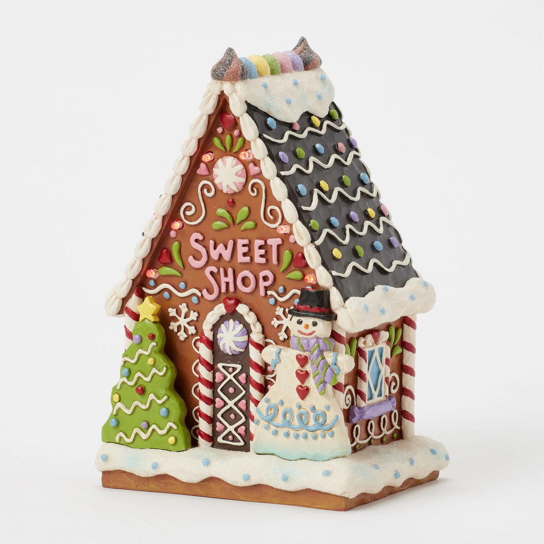 Gingerbread LED Sweet Shop - Heartwood Creek by Jim Shore