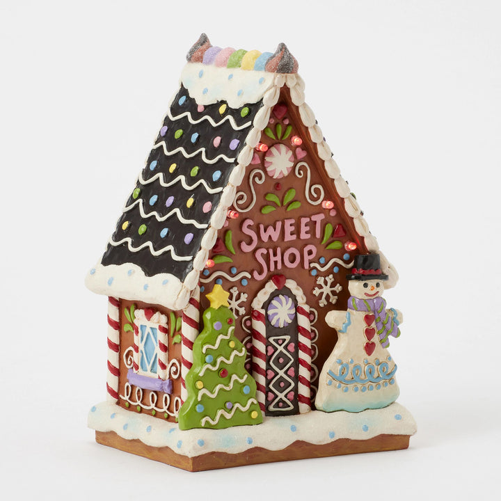 Gingerbread LED Sweet Shop - Heartwood Creek by Jim Shore