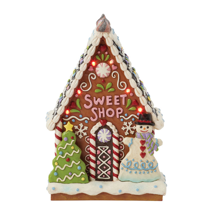 Gingerbread LED Sweet Shop - Heartwood Creek by Jim Shore