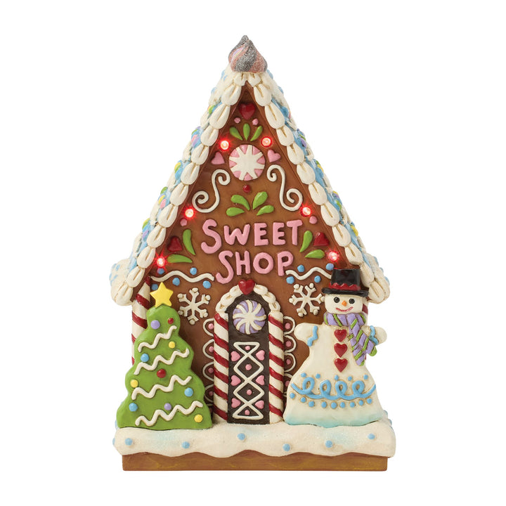 Gingerbread LED Sweet Shop - Heartwood Creek by Jim Shore