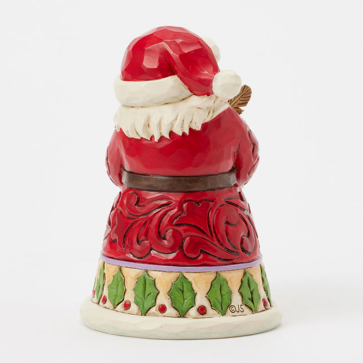 Santa with List Mini Figurine