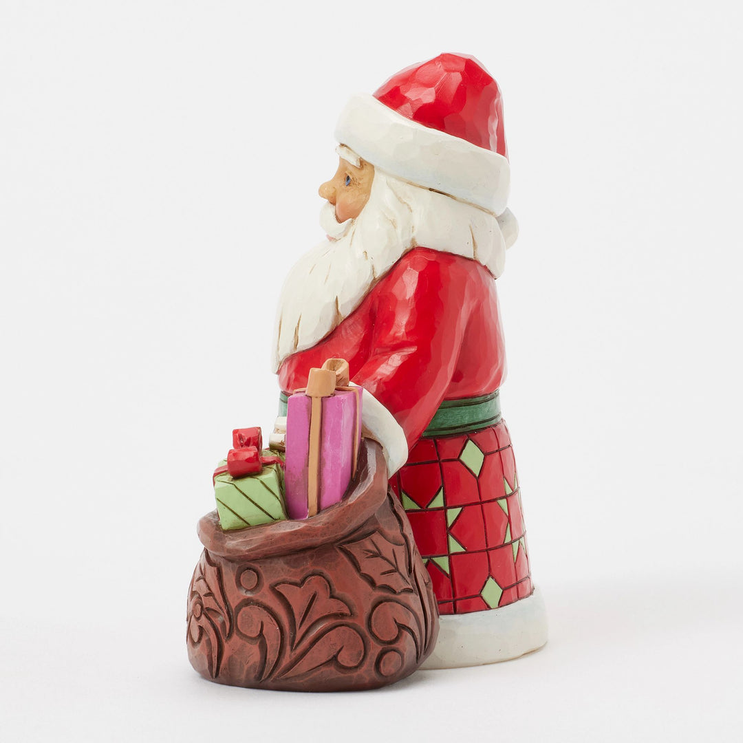 Filled with Christmas Cheer (Santa with Toy Bag Pint Figurine) Hand-signed