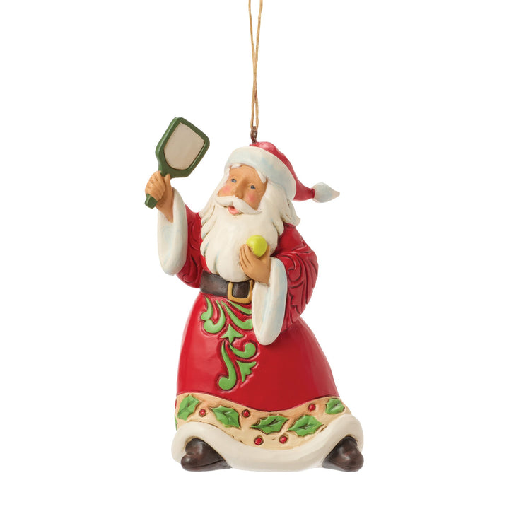 Pickleball Santa Hanging Ornament - Heartwood Creek by Jim Shore