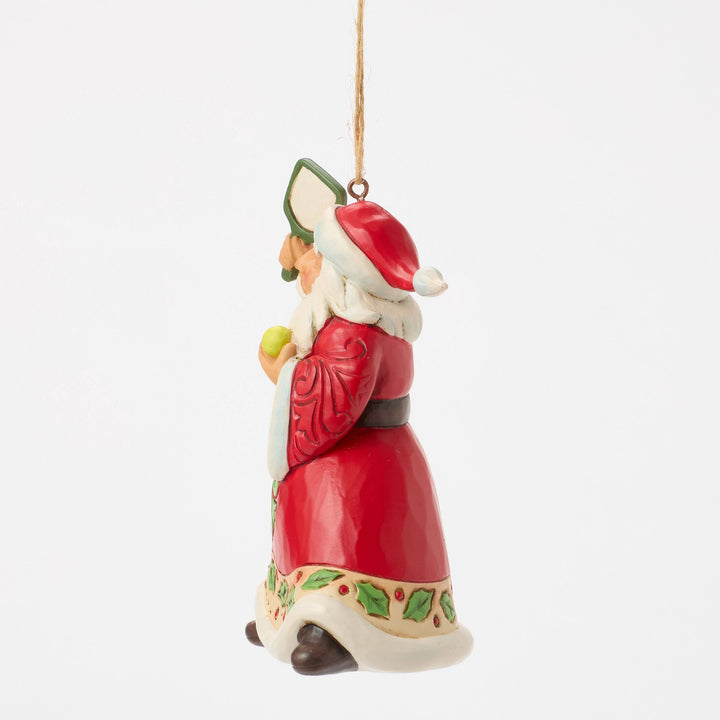 Pickleball Santa Hanging Ornament - Heartwood Creek by Jim Shore