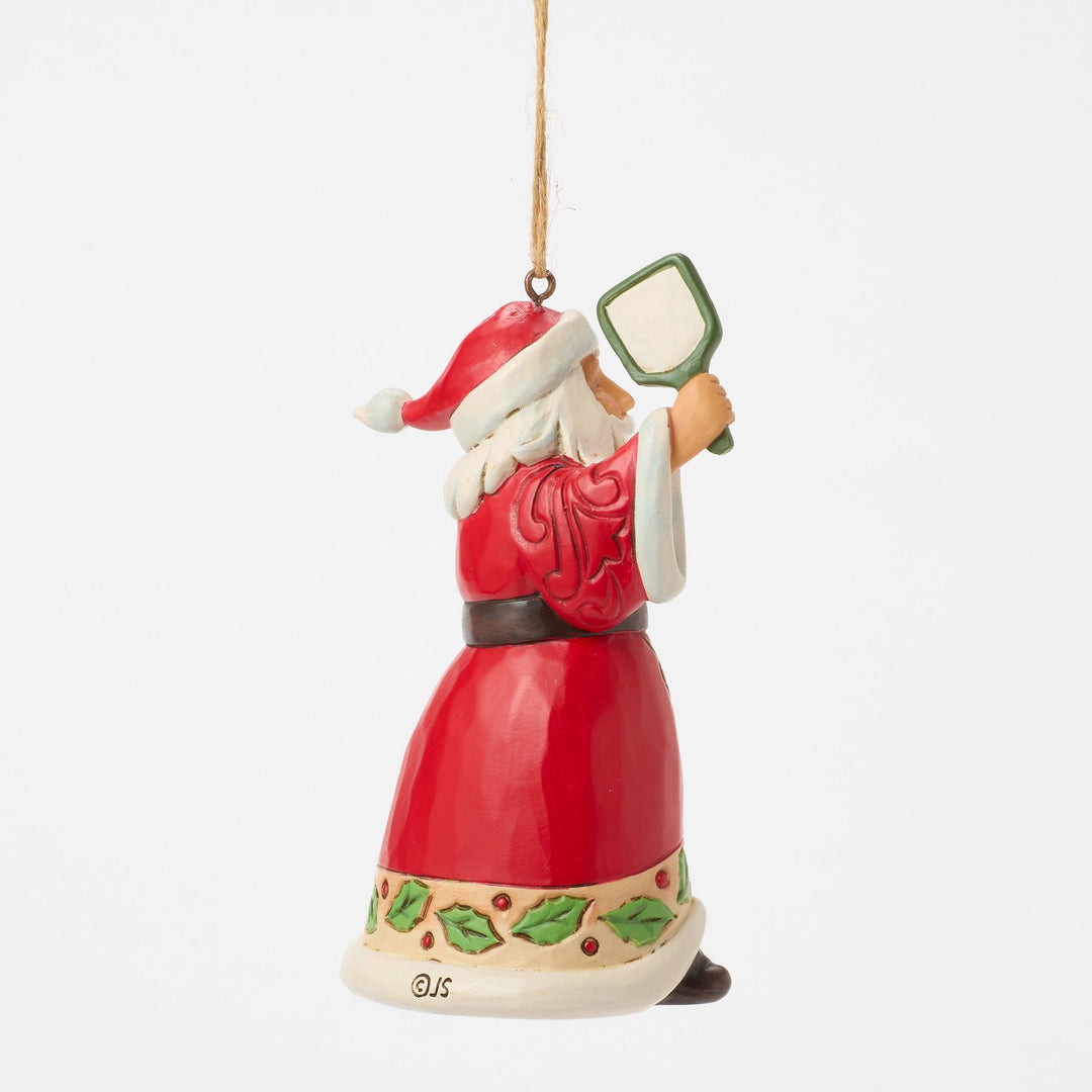 Pickleball Santa Hanging Ornament - Heartwood Creek by Jim Shore