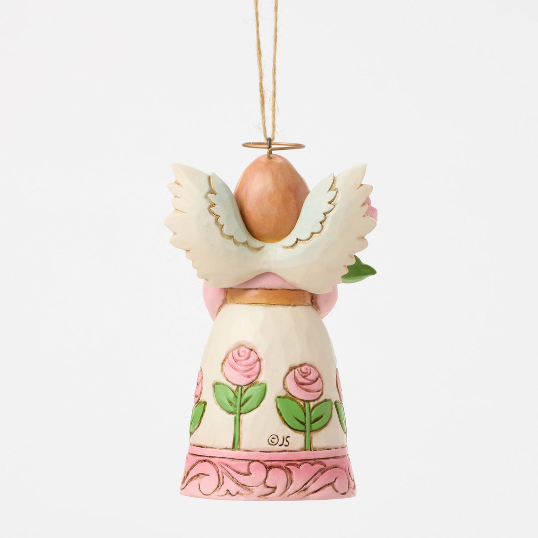 Angel with Roses Hanging Ornament - Heartwood Creek by Jim Shore