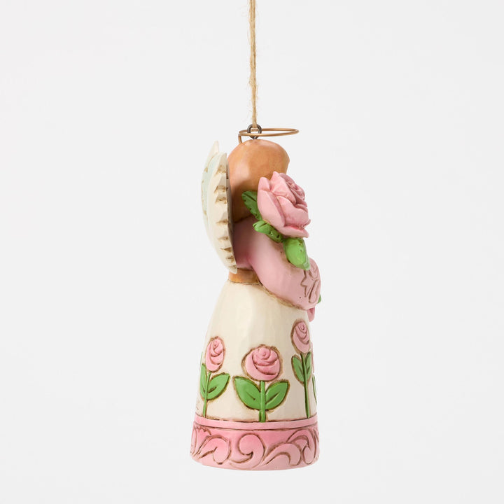 Angel with Roses Hanging Ornament - Heartwood Creek by Jim Shore