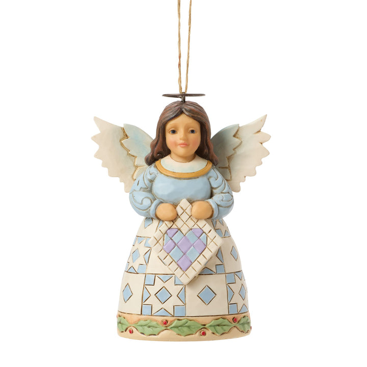 Quilt Angel Hanging Ornament  - Heartwood Creek by Jim Shore