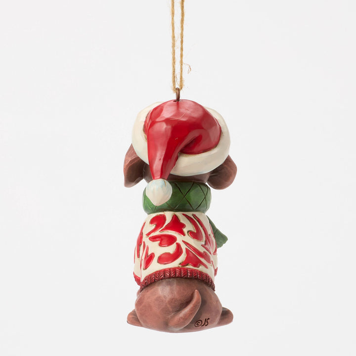 Christmas Dachshund Hanging Ornament - Heartwood Creek by Jim Shore