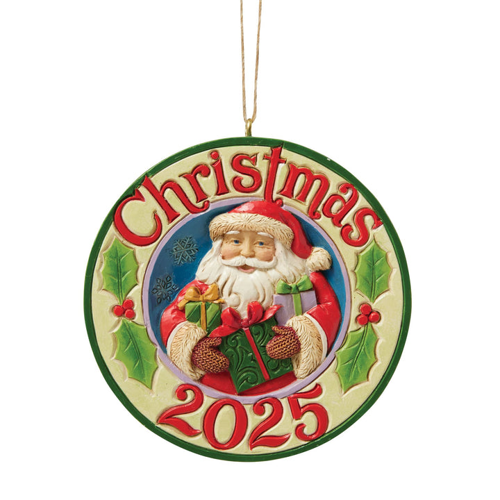 2025 Santa with Gifts Hanging Ornament - Heartwood Creek by Jim Shore