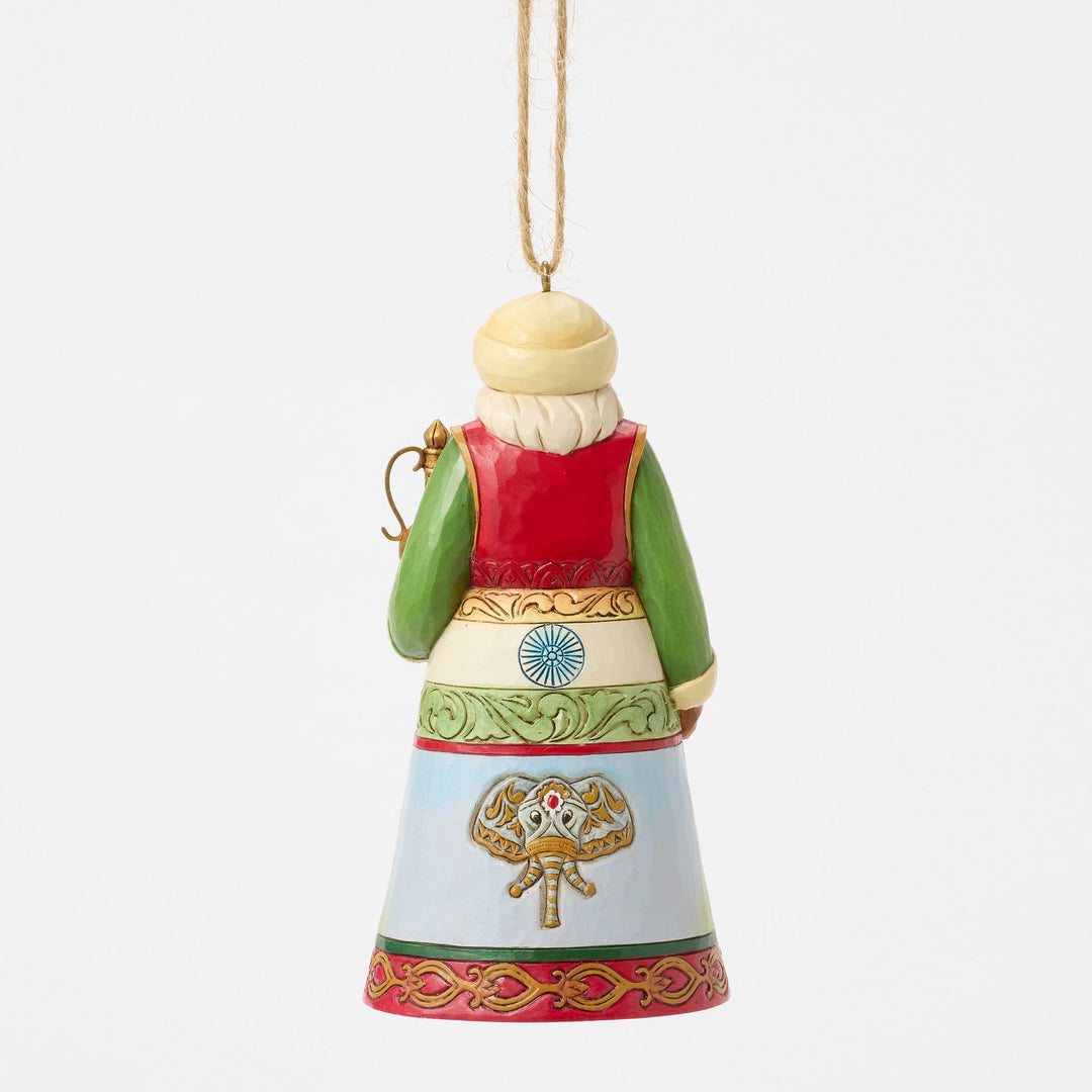 Indian Santa Around the World Hanging Ornament