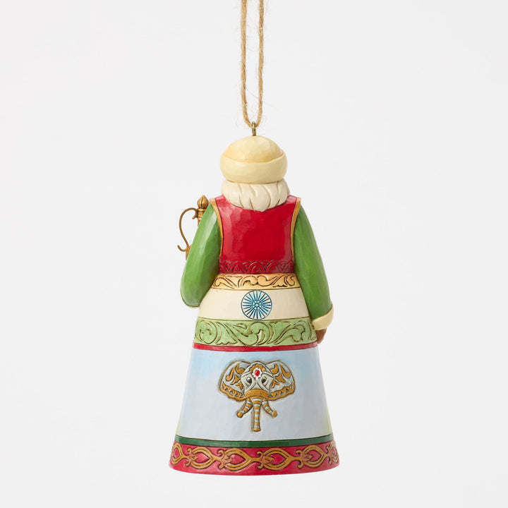 Indian Santa Around the World Hanging Ornament