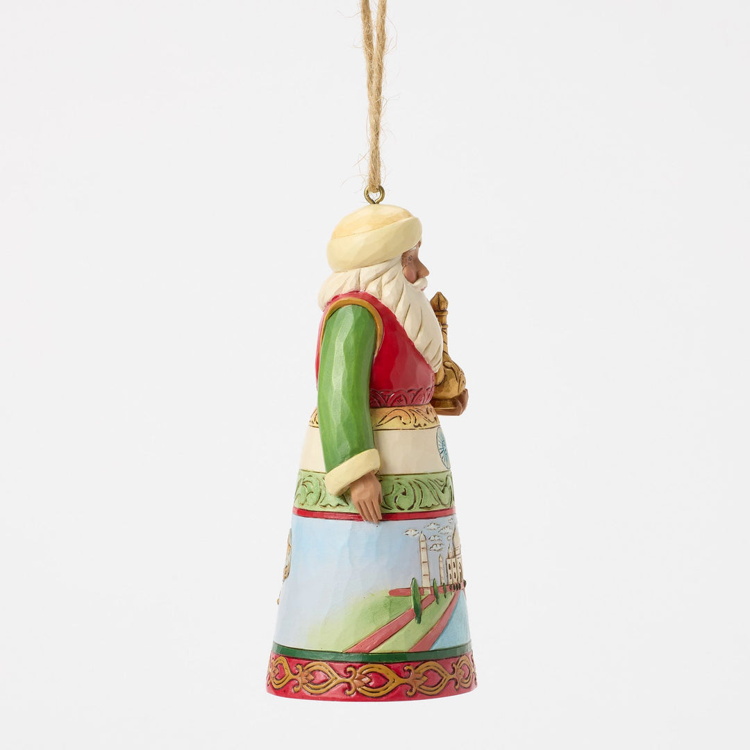 Indian Santa Around the World Hanging Ornament - Heartwood Creek by Jim Shore