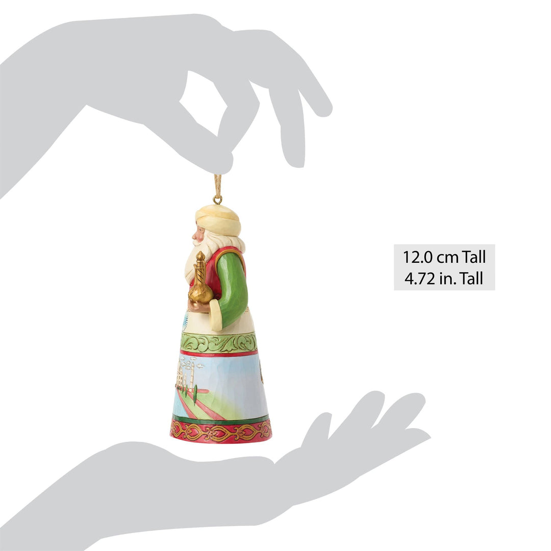 Indian Santa Around the World Hanging Ornament