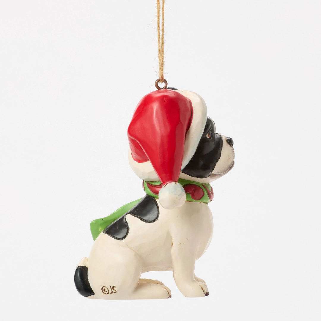 Christmas French Bulldog Hanging Ornament - Heartwood Creek by Jim Shore