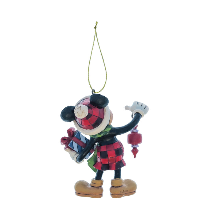 Mickey Holding Gifts Hanging Ornament