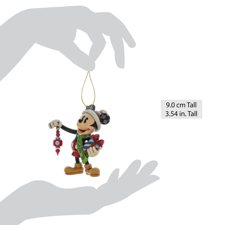 Mickey Holding Gifts Hanging Ornament