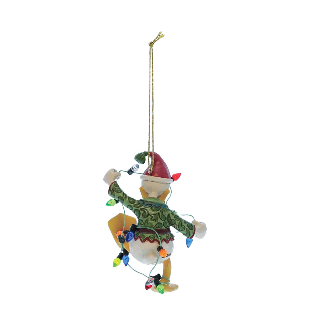 Donald Duck Wrapped in Lights Hanging Ornament