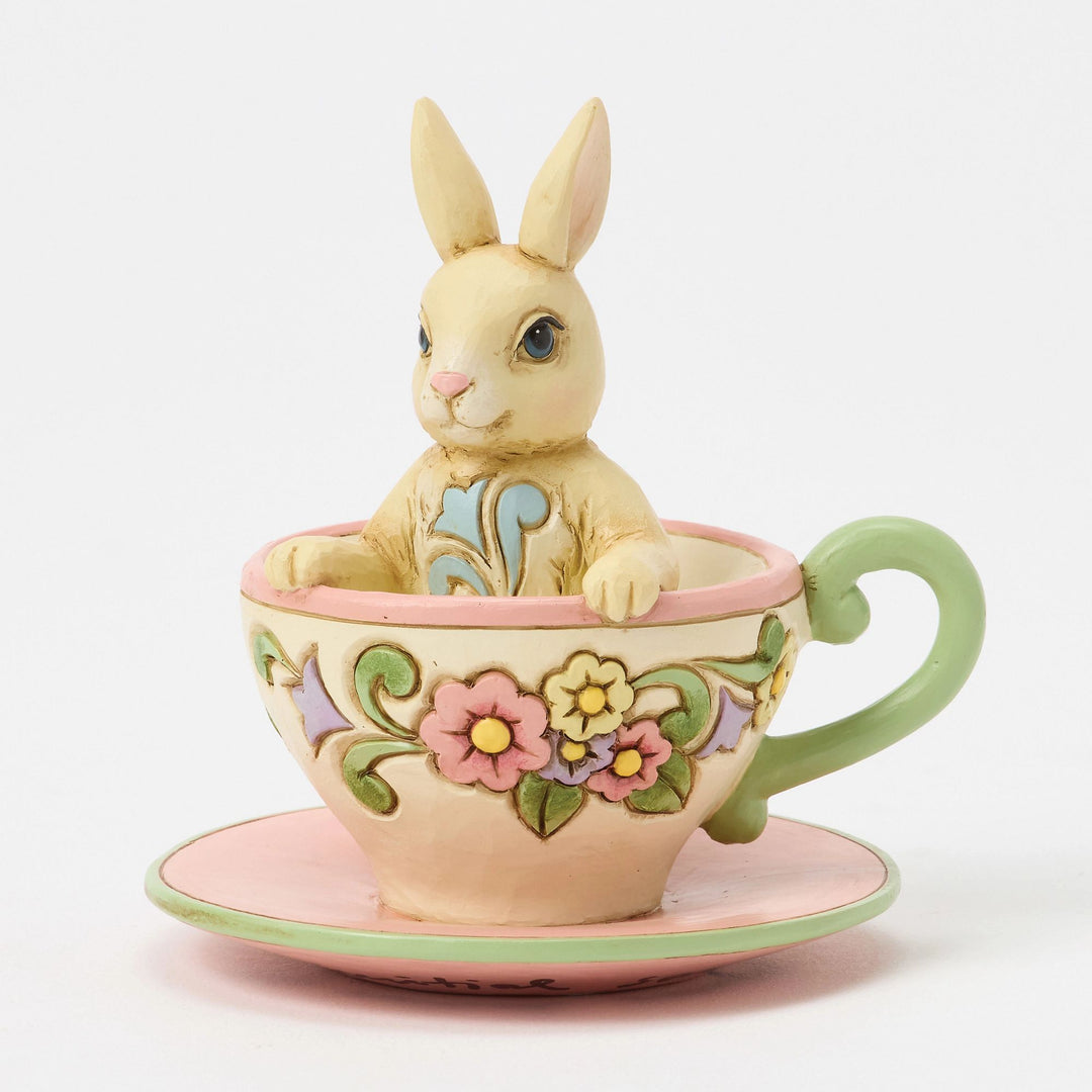 Bunny in Teacup Mini Figurine