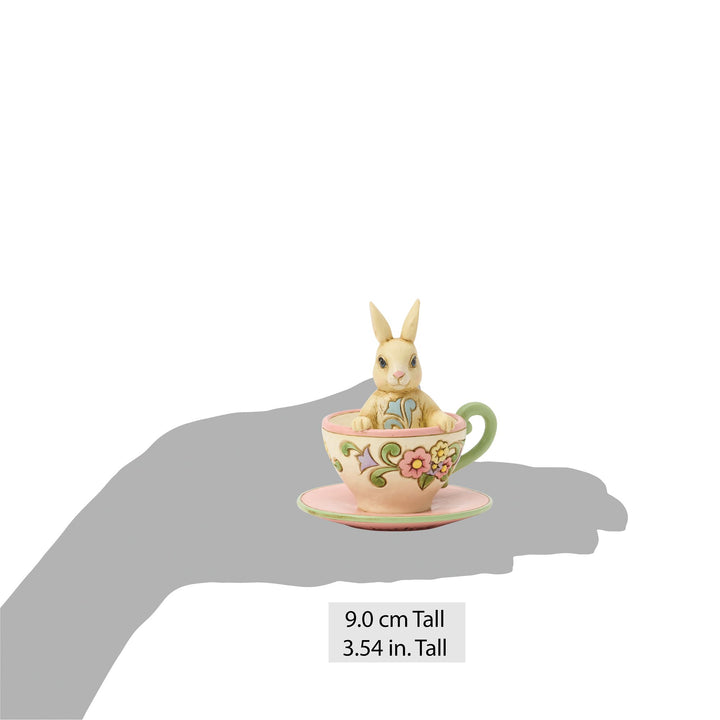 Bunny in Teacup Mini Figurine
