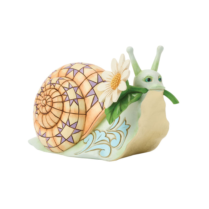 Springtime Charmer (Snail with Daisy Figurine)