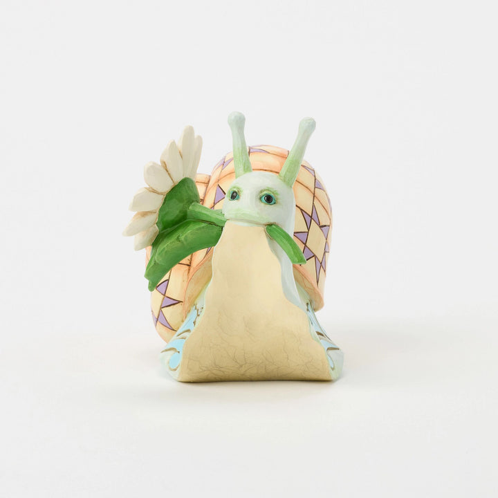 Springtime Charmer (Snail with Daisy Figurine)