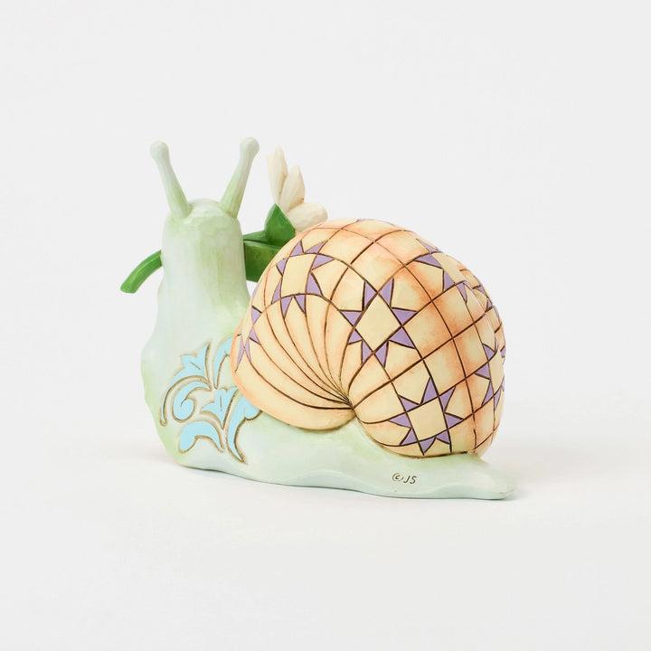 Springtime Charmer (Snail with Daisy Figurine)