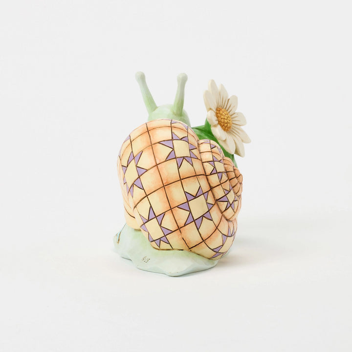 Springtime Charmer (Snail with Daisy Figurine)