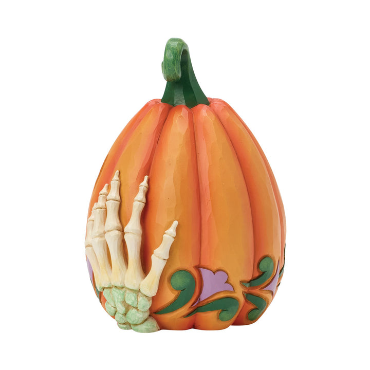 LED Jack-o-Lantern with Skeleton Hands