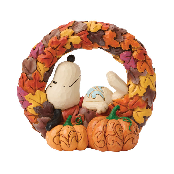 Layers of Autumn (Snoopy on Wreath Figurine)