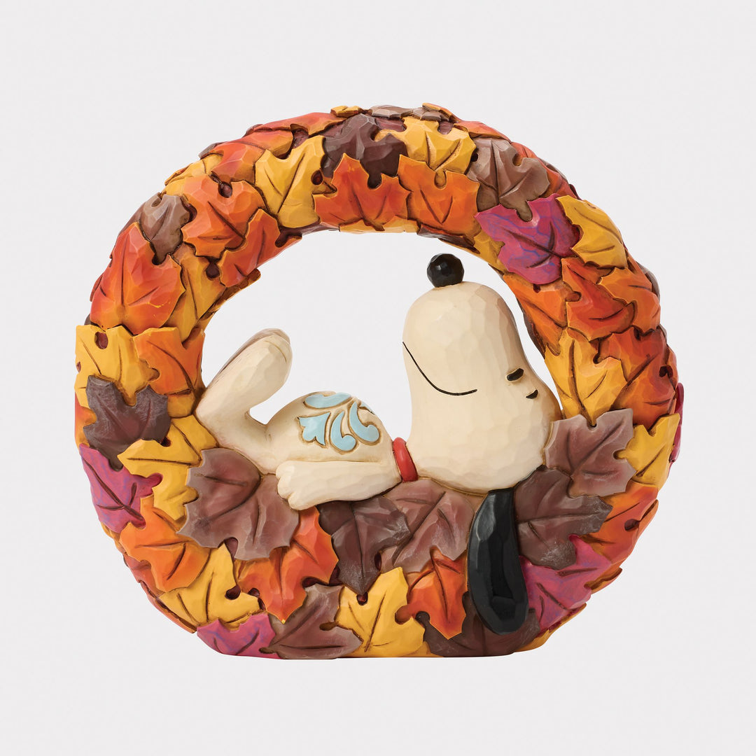 Layers of Autumn (Snoopy on Wreath Figurine)
