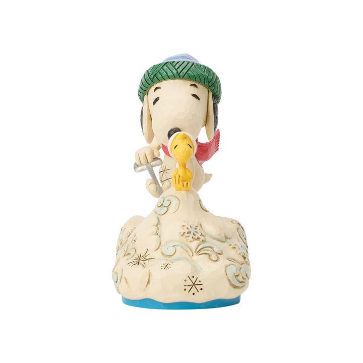 Clearing the Way for Christmas (Snoopy Shovelling Snow with Woodstock Figurine)