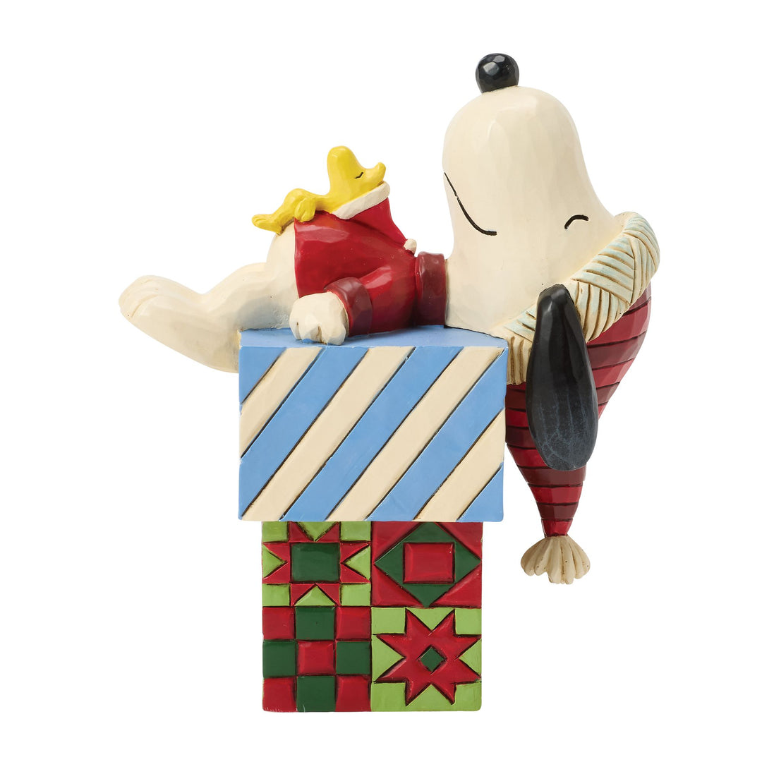 Dreaming of Christmas (Snoopy on Gifts Figurine)