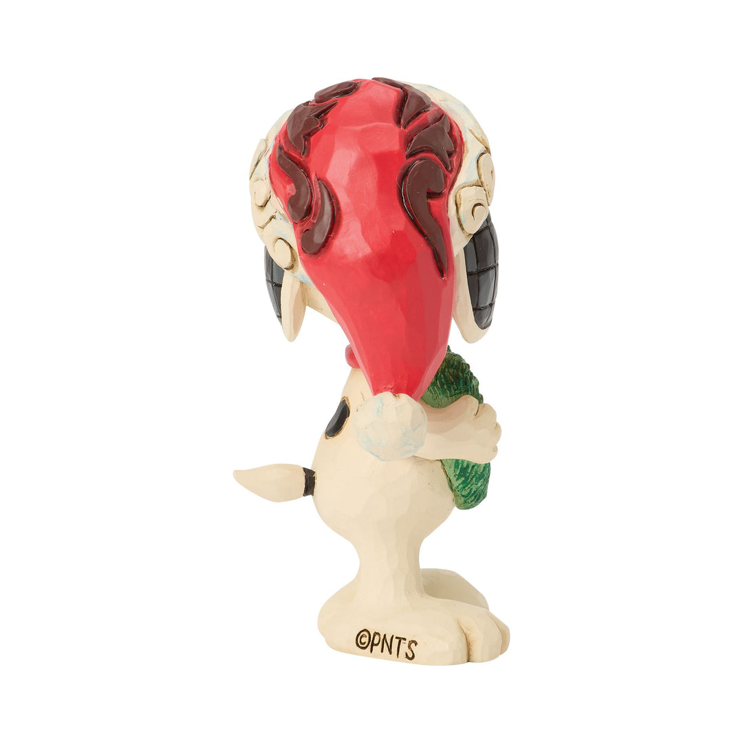 Snoopy with Heart Wreath Mini Figurine
