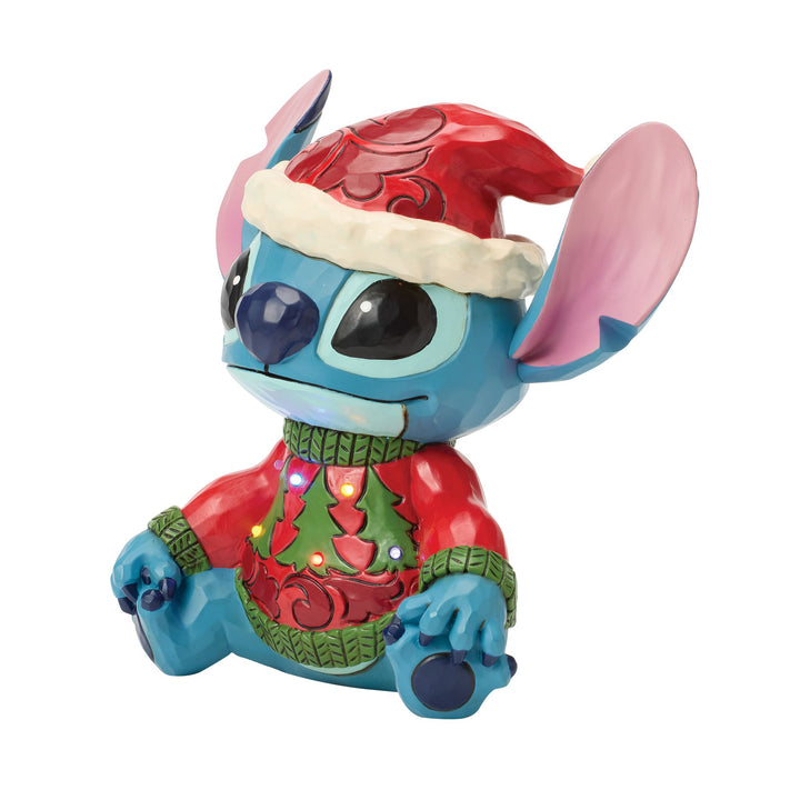 Feeling Jolly and a Little Naughty (Stitch Sweater LED Figurine)