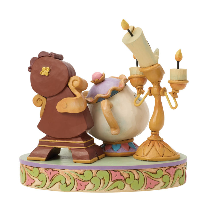 Heart of the Castle (Lumiere, Mrs Potts, Cogsworth and Chip Figurine)
