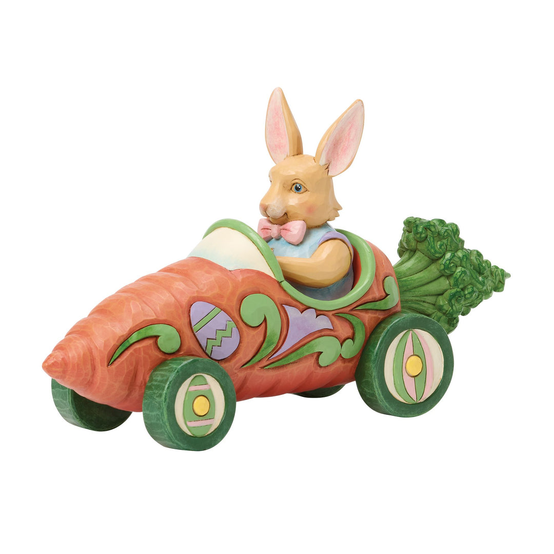 Bunnies on Parade Carrot Car Figurine - "Carrot Cruiser"