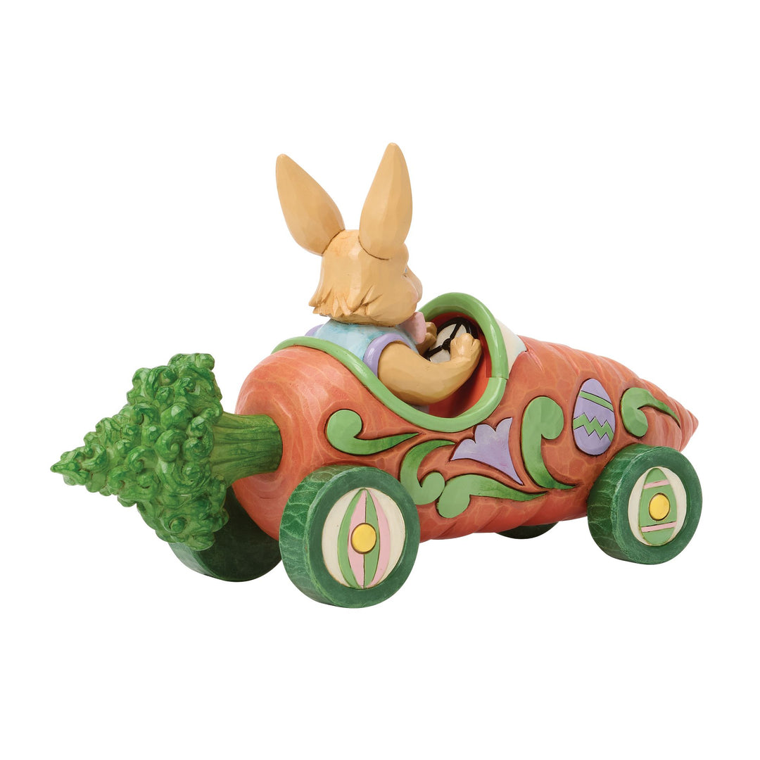 Bunnies on Parade Carrot Car Figurine - "Carrot Cruiser"