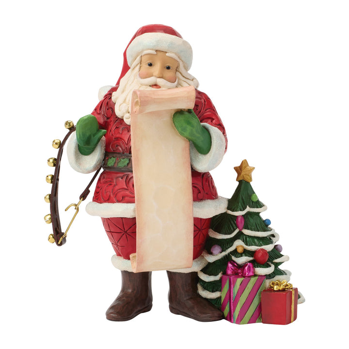Santa Reading Wish List Figurine
