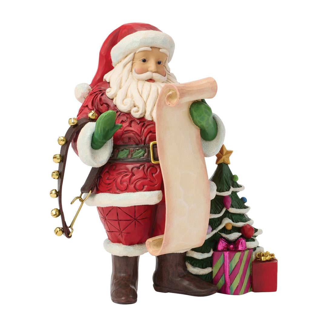 Santa Reading Wish List Figurine