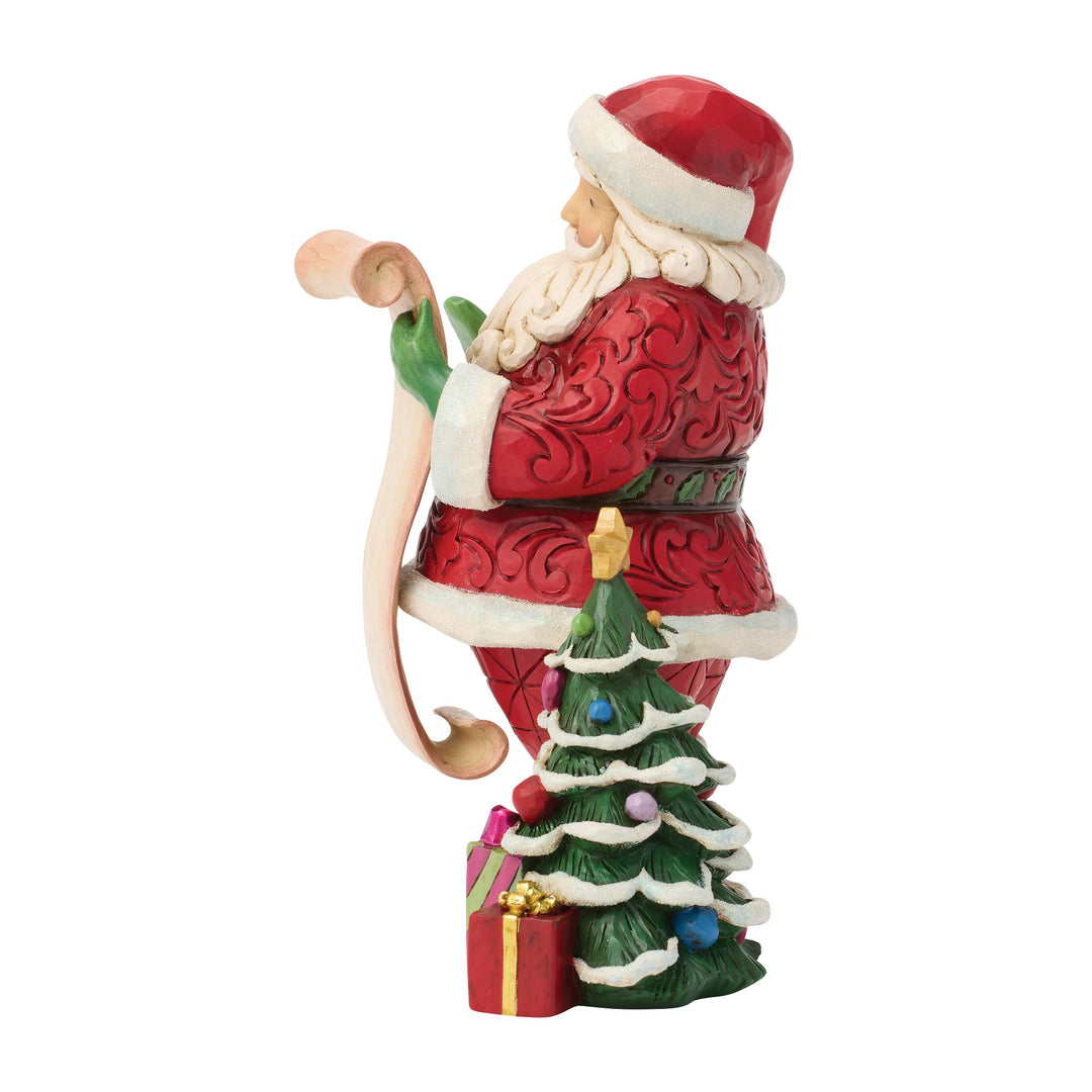 Santa Reading Wish List Figurine