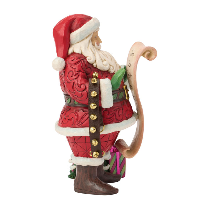 Santa Reading Wish List Figurine