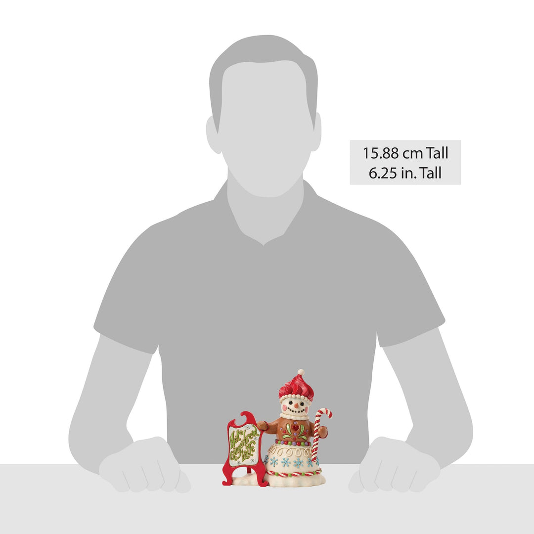 Time for a Sweet Treat! (Gingerbread Snowman with Sign)